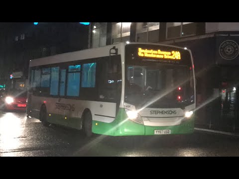 Stephenson’s of Essex Enviro 200 ‘Dart’ YY66 USD 436 Route 24A Passing On Late Night Service