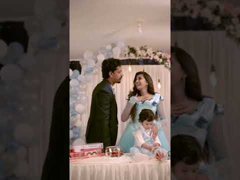 Is it cute ? 😍🥰Happiness overloaded on his first birthday 😍#youtubeshorts #couplegoals