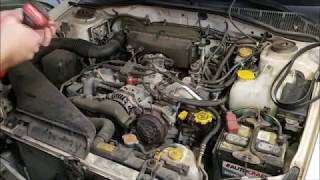 How to Guide: Change Serpentine (Accessory) Belt on a 2000-2004 Outback in less than 9 minutes.