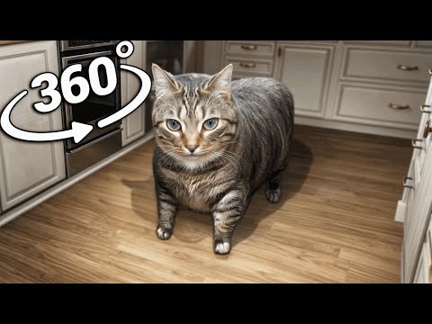 OIIAOIIA Cat Breaks Into Your House | 360° VR Animation