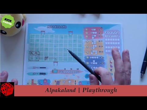 Solo Playthrough | Alpakaland (A LOT of games bundle on Kickstarter)