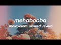 Mehabooba Slowed Reverb Malayalam Kgf 2