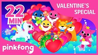 I Love You and more | Valentine&#39;s Day Playlist | +Compilation | Pinkfong Songs for Family