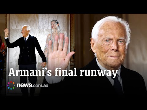 Giorgio Armani's emotional final fashion show before death