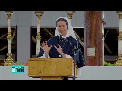 EWTN ON LOCATION - 2024-04-14 - NYS EUCHARISTIC CONGRESS: SR. MARY GRACE LANGRELL & BISHOP SCHARFENB