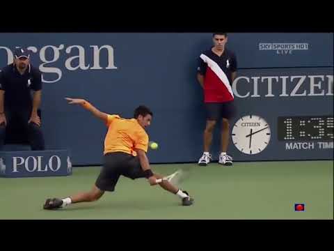 Federer vs Djokovic | US 2009 SF | Court Level
