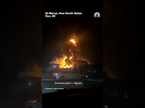 Big blaze at waste facility in Australia