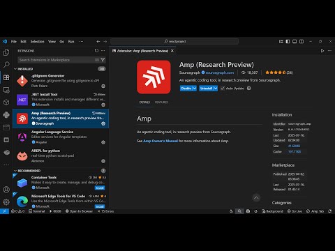 🔥 AMP AI by Sourcegraph – The Cody Successor That Automates Code & App Dev in VS Code!