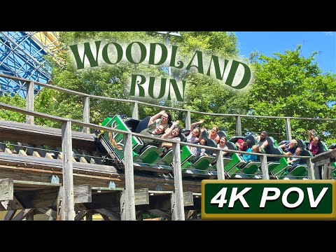 Off-ride footage of a Woodland Run train