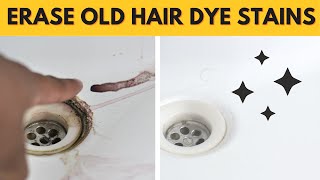 Effortlessly Erase Old Hair Dye Stains from Your White Porcelain Sink