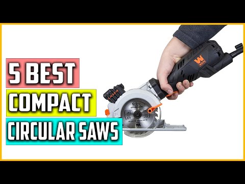 Enventor Mini Circular Saw, 4.8A Electric Circular Saws Corded with Laser Guide, 4000RPM, 3 Saw Blades 3-3/8" Max Cutting Depth 1-1/16", Compact, Power for Wood, Soft Metal, Tile, Plastic video review thumbnail