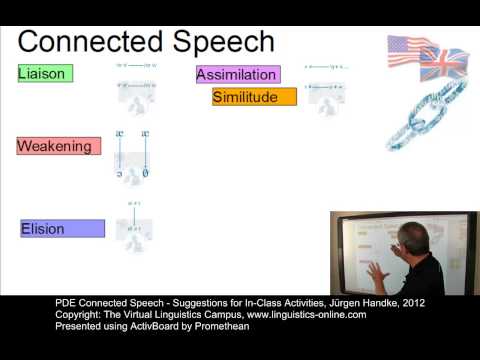 PDE Connected Speech - Suggestions for In-Class Activities