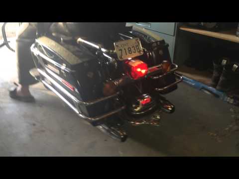 Harley Davidson motorcycle backfire