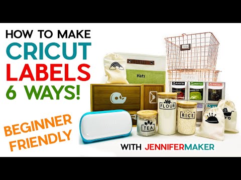 How to Make Labels with a Cricut SIX Different Ways to Organize Your Home!