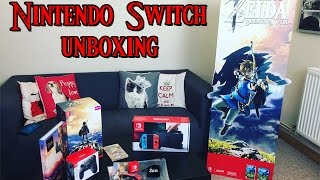 Nintendo Switch, Breath of the Wild Limited Edition UNBOXING & MORE | TheGebs24
