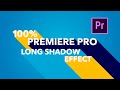 LONG SHADOW 3D TEXT in Premiere Pro 2020 | No Plugin!