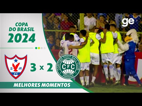 Gols e lances de Águia de Marabá x Coritiba