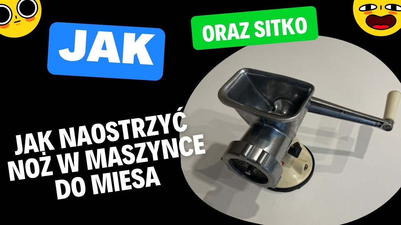 Jak naostrzyć nóż i sitko maszynki do mięsa domowym sposobem I zrób to sam , do mielenia mięsa