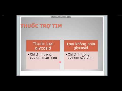 Thuốc trợ tim -Dược lý (B8)