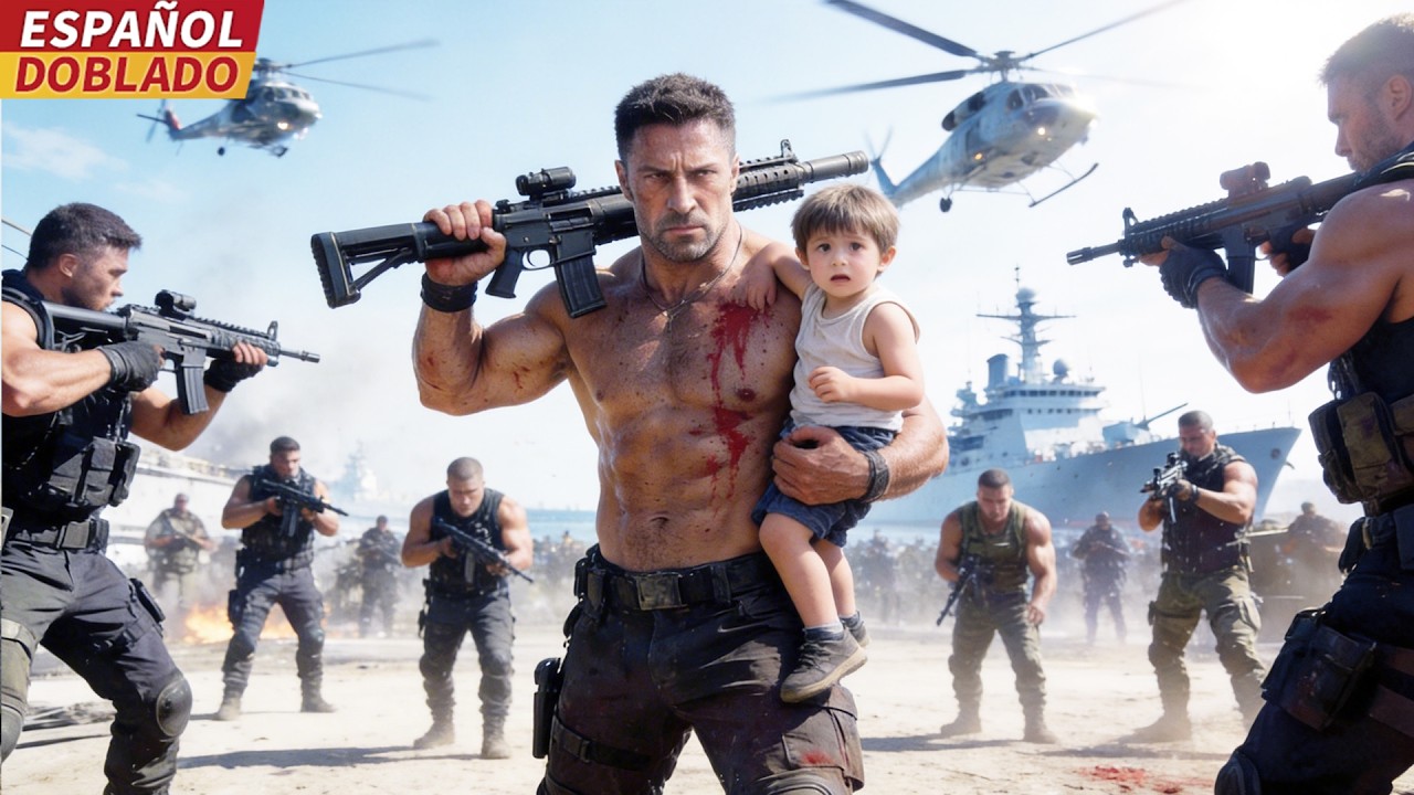 [Doblado Esp] Padre Excomando se infiltra solo en el territorio de la banda para rescatar a su Hijo.