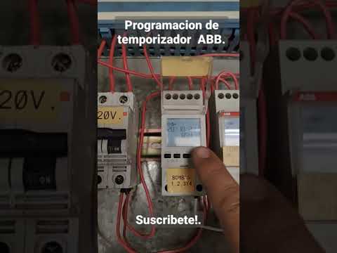 Programación de temporizador ABB  #shorts 🦾🧑‍🔧🆙