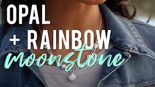 Pre-Owned White Ethiopian Opal Rhodium Over Sterling Silver Ring 1.84ctw Related Video Thumbnail