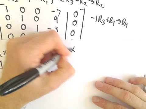 Homogeneous Systems of Linear Equations - Trivial and Nontrivial Solutions, Part 2