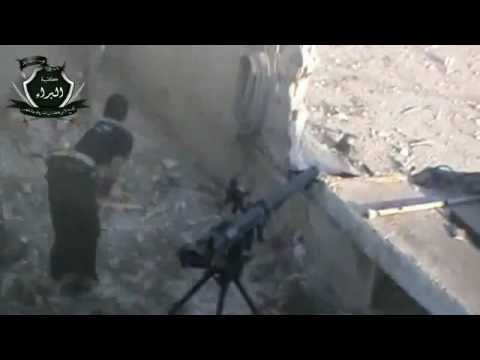 استهداف حاجز الديابية بمدفع B10 من قبل كتيبة البراء في ريف القصير