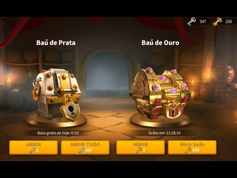 Abrindo 250 chaves douradas e upando comandantes lendarios