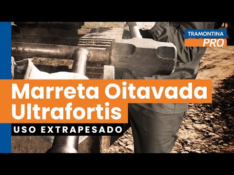 Marreta Oitavada Cabo Tubular para Uso Extrapesado 1.500 g Tramontina-40509003 - Video
