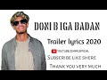Doni B iga badan trailer lyrics 2020