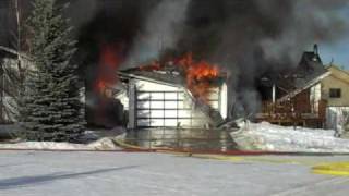 preview picture of video 'Sundre House Fire Jan/12/2010'