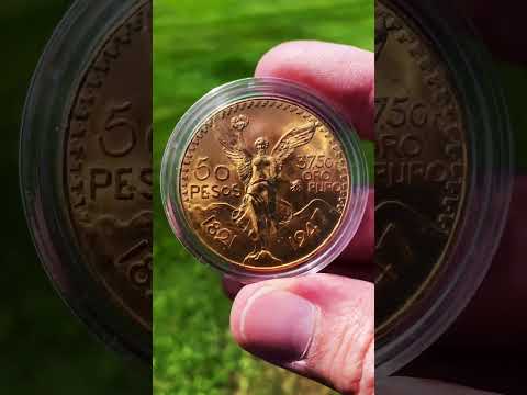 Mexico gold 50 pesos coin