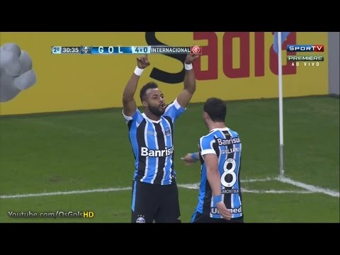 Gol de Fernandinho, Grêmio 5 x 0 Internacional - Brasileirão 09/08/2015