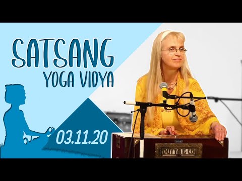 Satsang mit Meditation + Mantrasingen mit Sybille, 20:00 - 21:00 Uhr 3.11.2020  Yoga Vidya