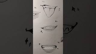 How to draw anime mouth ✨ #shorts #howtodraw #art #anime #drawing #tutorial