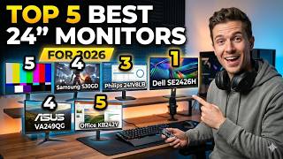 Top 5 Best 24-Inch Monitors of 2026 | Budget, Gaming & Productivity Picks