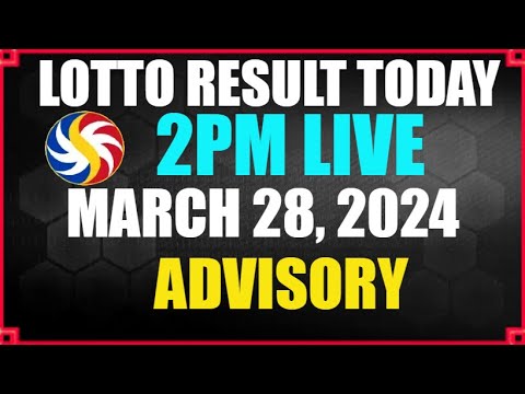 Lotto Result Today 2pm March 28, 2024 PCSO LIVE DRAW RESULT