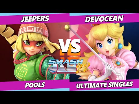 Smash Jam 22 - Jeepers (Min Min) Vs. Devocean (Peach) SSBU Ultimate Tournament