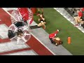 Brutus gets trucked by contestants in the end zone 🤣