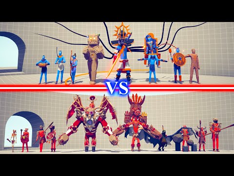 EGYPT DLC TEAM vs TRIBAL DLC TEAM - Totally Accurate Battle Simulator TABS