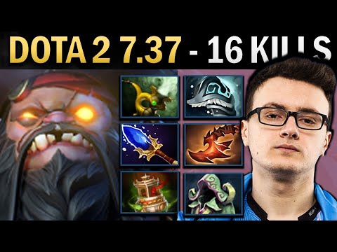 Pudge Gameplay Miracle with Vessel and 16 Kills - Dota 2 7.37