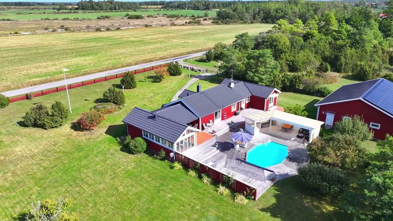 6 rum Villa på Stacketorpsvägen 54 Alböke Borgholms kommun - video