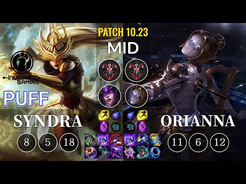 IG Puff Syndra vs Orianna Mid - KR Patch 10.23