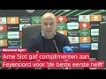 Arne Slot zag tegen Slavia Praag de beste eerste helft van Feyenoord tot nu toe (2-1)