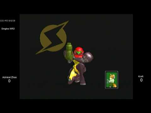 GSS 92 SSBM - Admiral Zhao (Samus) vs. Kraft (Fox) - Melee WR2