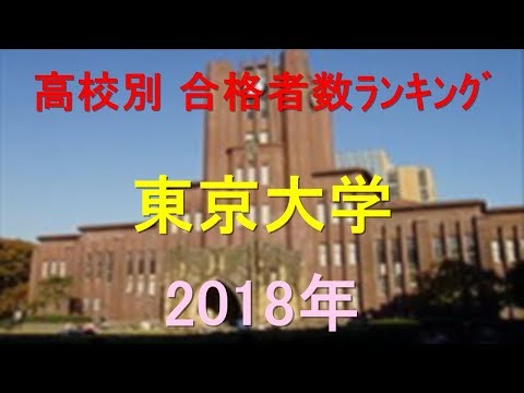 臨床検査学科 東京大学 高校別合格者数ランキング 2018年【グラフでわかる】