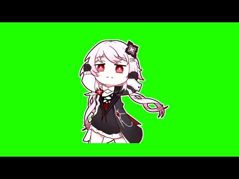 Evernight (HSR) Chibi Dance Green Screen (Free to Use 4K )