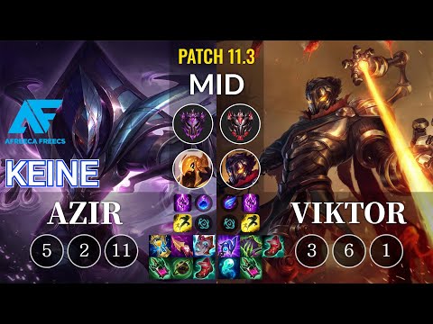 AF Keine Azir vs Viktor Mid - KR Patch 11.3
