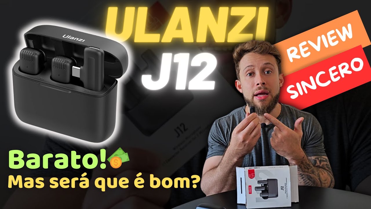Microfone sem fio Ulanzi J12 / CUIDADO!